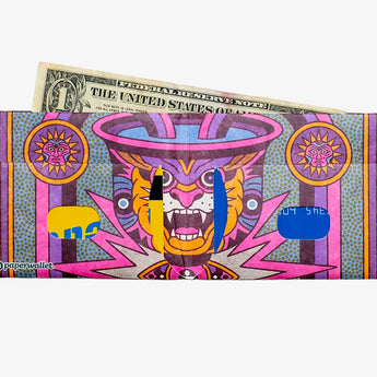 Slim Wallet Blazing Roar - Open Wallet Outside Design