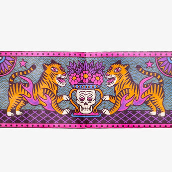 Slim Wallet Blazing Roar - Open Wallet Inside Design