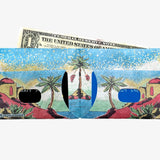 Slim Wallet Shangri-la - Open Wallet Outside Design