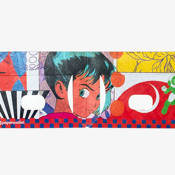 Slim Wallet OVERLAYERS BLOSSOM - Open Wallet Inside Design