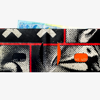Slim Wallet Rubble - Open Wallet Inside Design