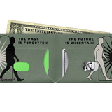 Slim Wallet Connected - Open Wallet Inside Design with cards and cash