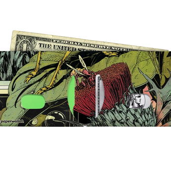 Slim Wallet Bush Cricket - Open Wallet Inside Design with cards and cash