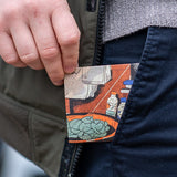 Slim Wallet Fish market in the dawn glow - Wallet Finder Card Upsell with wallet design