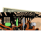 Slim Wallet Witch - Open Wallet Inside Design with cards and cash