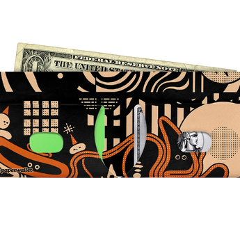Slim Wallet Witch - Open Wallet Inside Design with cards and cash