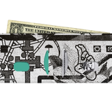 Slim Wallet Catocwakopa - Open Wallet Inside Design with cards and cash