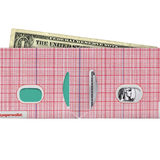 Slim Wallet True Scale - Open Wallet Inside Design with cards and cash