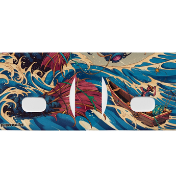 Slim Wallet The Old Man and the Sea - Open Wallet Inside Design