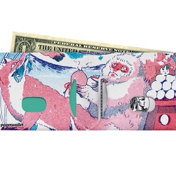 Slim Wallet Usagi - Open Wallet Inside Design with cards and cash