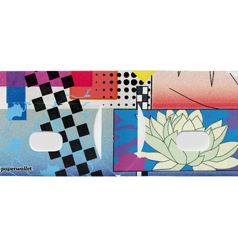Slim Wallet Bloomscape - Open Wallet Inside Design