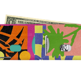 Slim Wallet Bloom Overload - Open Wallet Inside Design with cards and cash