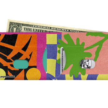Slim Wallet Bloom Overload - Open Wallet Inside Design with cards and cash