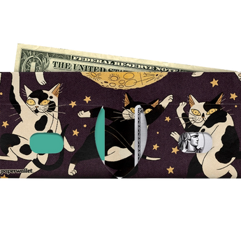 Slim Wallet The Song of the Jellicles - Open Wallet Inside Design with cards and cash