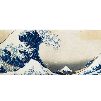 Slim Wallet The Great Wave - Open Wallet Outside Design