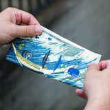 Slim Wallet The Great Wave - Lifestyle image