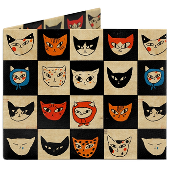 Slim Wallet Cat Bingo - Front Design