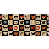 Slim Wallet Cat Bingo - Open Wallet Outside Design