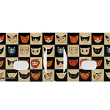 Slim Wallet Cat Bingo - Open Wallet Inside Design