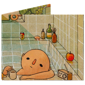 Slim Wallet Afternoon Bath - Front Design