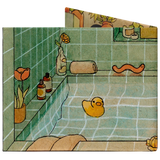 Slim Wallet Afternoon Bath - Back Design
