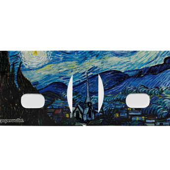 Slim Wallet The Starry Night - Open Wallet Inside Design