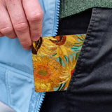 Slim Wallet Sunflowers - Lifestyle image