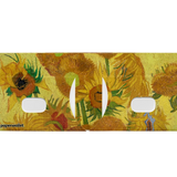 Slim Wallet Sunflowers - Open Wallet Inside Design