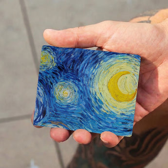 Slim Wallet The Starry Night - Lifestyle image