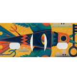 Slim Wallet Bird & Cat - Open Wallet Inside Design