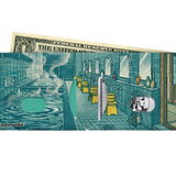 Slim Wallet Monkey Business - Open Wallet Inside Design with cards and cash