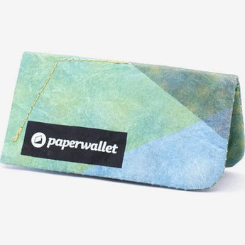 Coin Pouch Triangle Moire - Front Design standing on sides