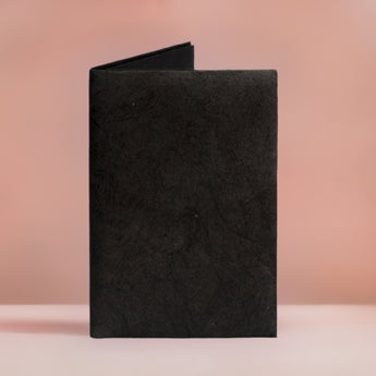 Micro Wallet Jet Black - Open Wallet Inside Design