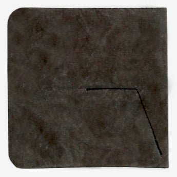 Coin Pouch Solid Black - Front Design top view