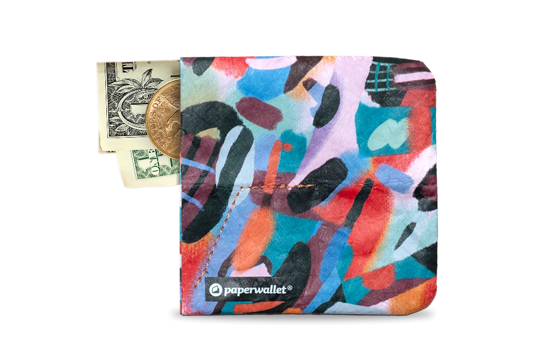 Paperwallet with cards and cash