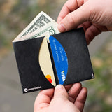 Micro Wallet Jet Black - Lifestyle image