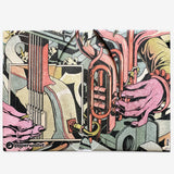 Micro Wallet November music - Open Wallet Inside Design