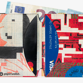 Micro Wallet Home Is Not A Place - Open Wallet Inside Design with cards and cash