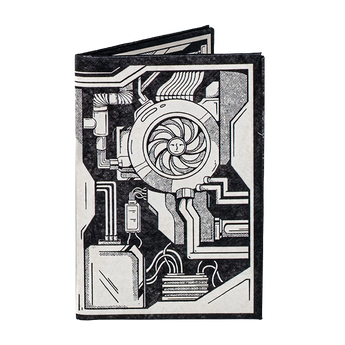 Micro Wallet Cyber Sun - Front Design