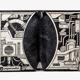 Micro Wallet Cyber Sun - Open Wallet Inside Design