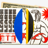 Micro Wallet Remote Viewing - Open Wallet Inside Design with cards and cash