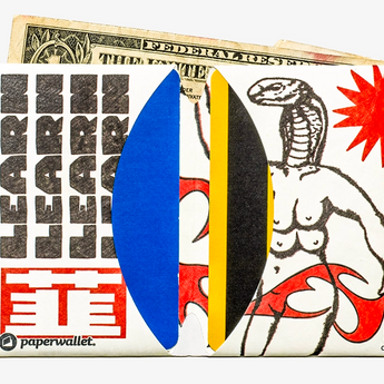 Micro Wallet Remote Viewing - Open Wallet Inside Design with cards and cash