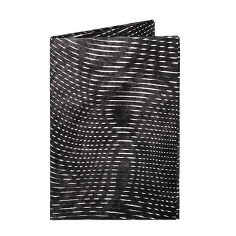 Micro Wallet Ripples Black - Front Design