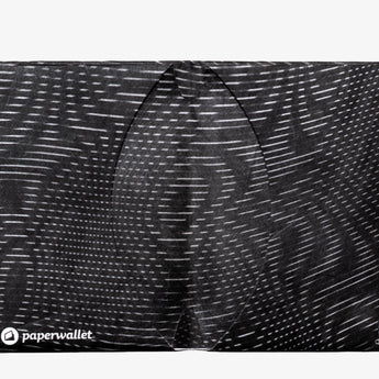 Micro Wallet Ripples Black - Open Wallet Inside Design