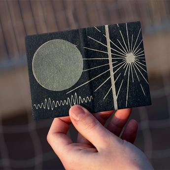 Micro Wallet Ray of light - Open Wallet Inside Design with cards and cash