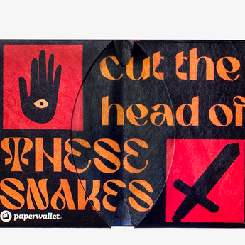 Micro Wallet Snakes - Open Wallet Inside Design