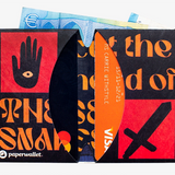 Micro Wallet Snakes - Open Wallet Inside Design with cards and cash