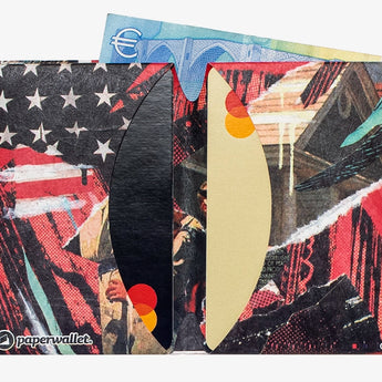 Micro Wallet The Anonymous - Open Wallet Inside Design with cards and cash