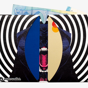 Micro Wallet Ek Balam - Open Wallet Inside Design with cards and cash