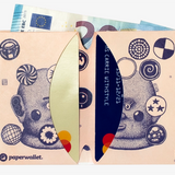 Micro Wallet Assortment Of Drawings - Open Wallet Inside Design with cards and cash